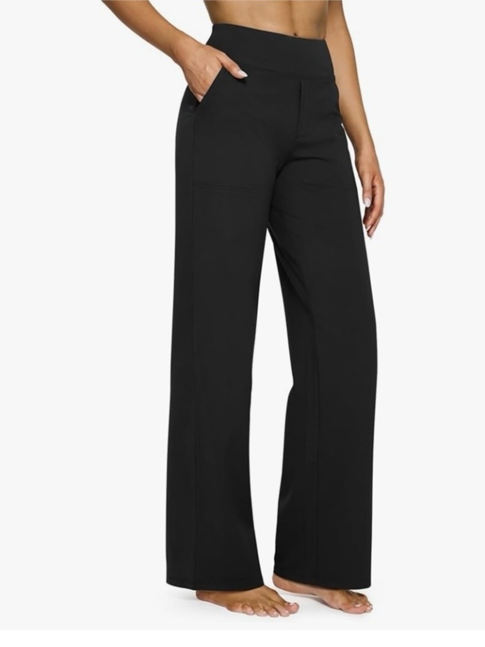 G4Free Wide Leg High Waist Yoga Pants With Pockets Size 4/6